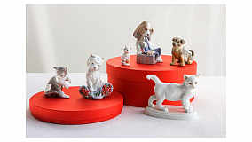Фигурка Lladro Игривый нрав, гвоздики 9х12 см, фарфор