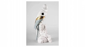 Фигурка Lladro Попугай Ара-киборг 20х22х45 см, фарфор