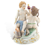 Фигурка Meissen 13,5см Европа и Америка (лим.вып.10/50, 2016)(Ф.Э.Мейер)