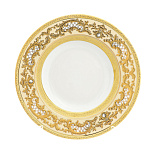 Набор тарелок глубоких на 6 персон Falkenporzellan Alena 3D Creme Gold Constanza 22,5см