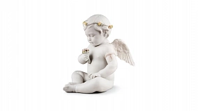 Фигурка Lladro Небесный ангел 32х32 см, фарфор