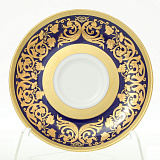 Набор блюдец мокко Falkenporzellan Natalia cobalt gold