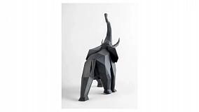 Фигурка Lladro Слон оригами 52х43 см, фарфор