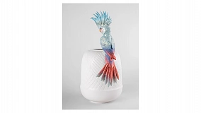 Ваза Lladro Какаду 51x27x24, фарфор