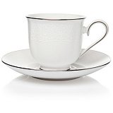 Сервиз чайный Lenox "Ханна,платиновый кант" на 6 персон 21 предмет