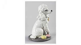 Фигурка Lladro Пудель 22x33 см, фарфор