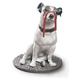 Фигурка Lladro Джек-рассел с лакрицей 27х34 см, фарфор