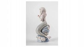 Фигурка Lladro Океанская русалочка 13х23 см, фарфор